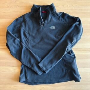 The North Face Black Polartec Fleece Quarter Zip